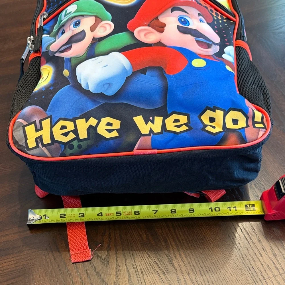Nintendo Super Mario 4 Pc Backpack Lunch Bag Pencil Case Set Boys School